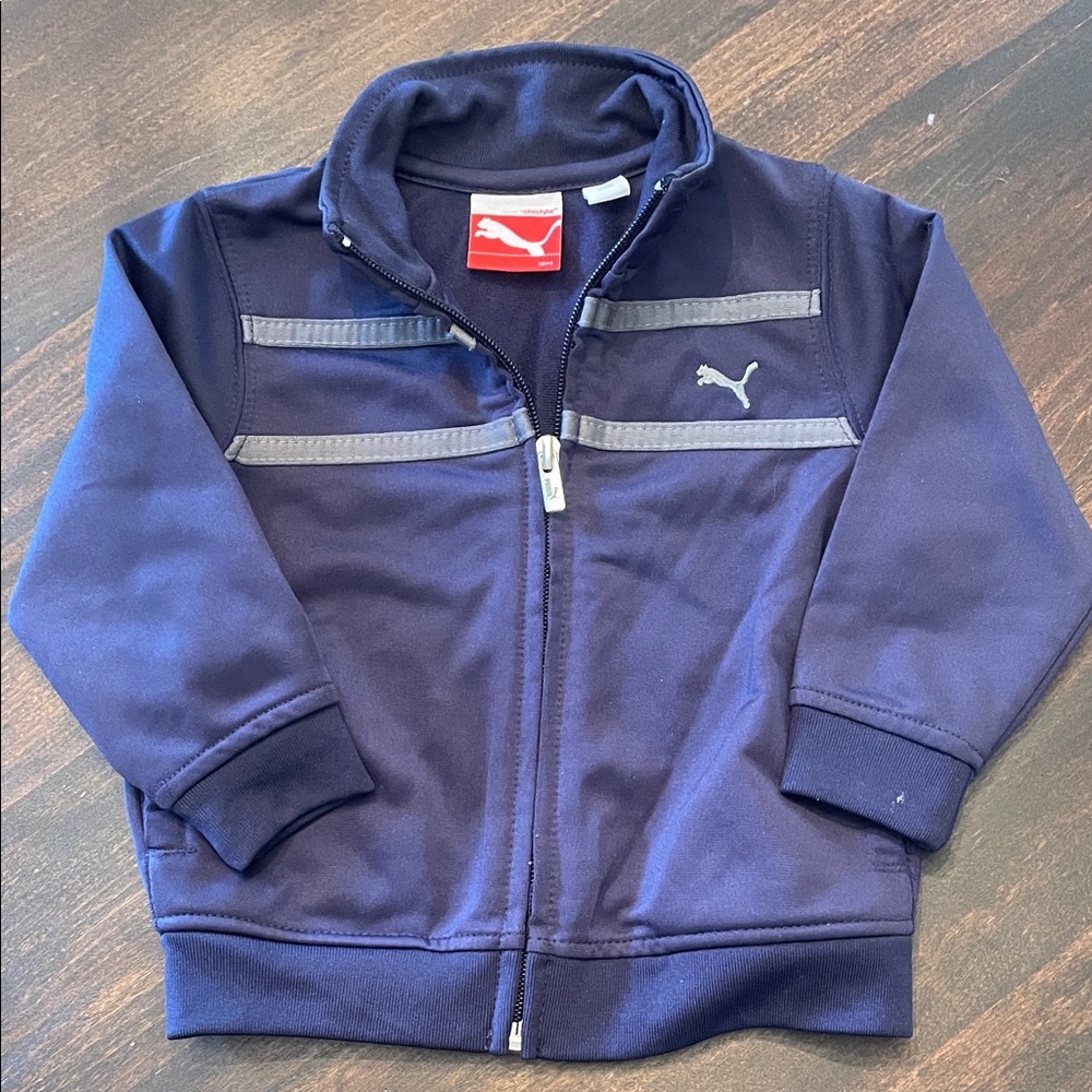 Puma Dark Blue Kids' Track Jacket